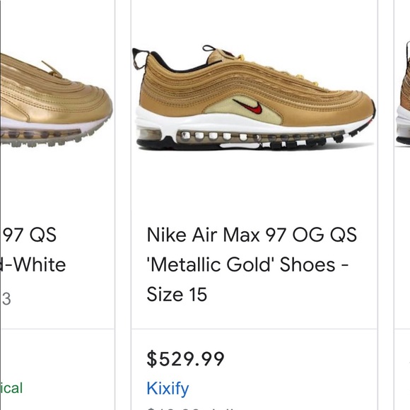 Nike Air Max 97 OG METALLIC GOLD⭐️ - Picture 12 of 15